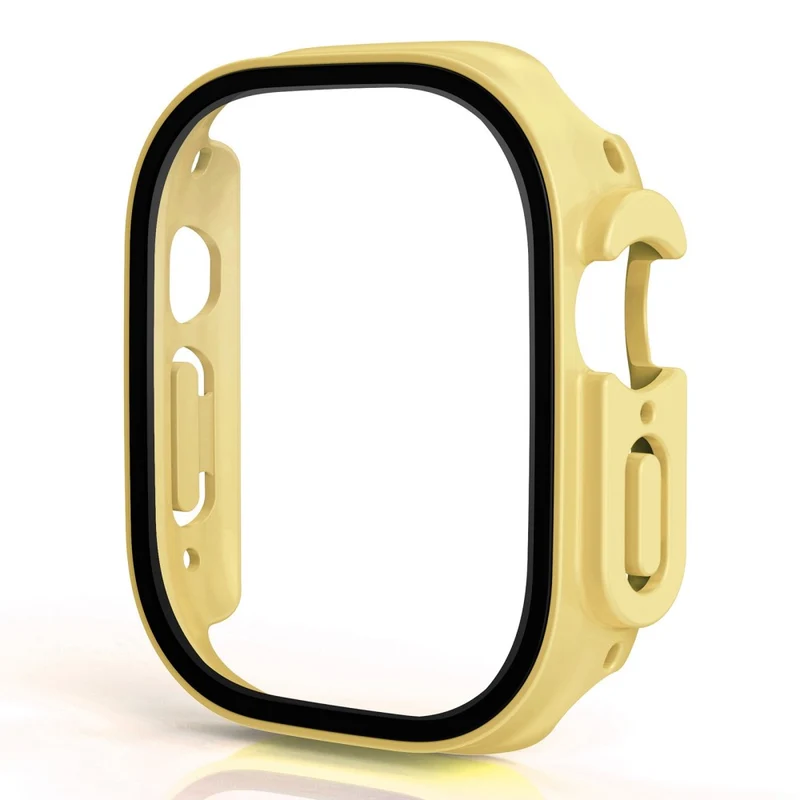 Stilvoll Apple Watch Ultra Hülle mit Displayschutz in Plastik und Gehärtetes Glas