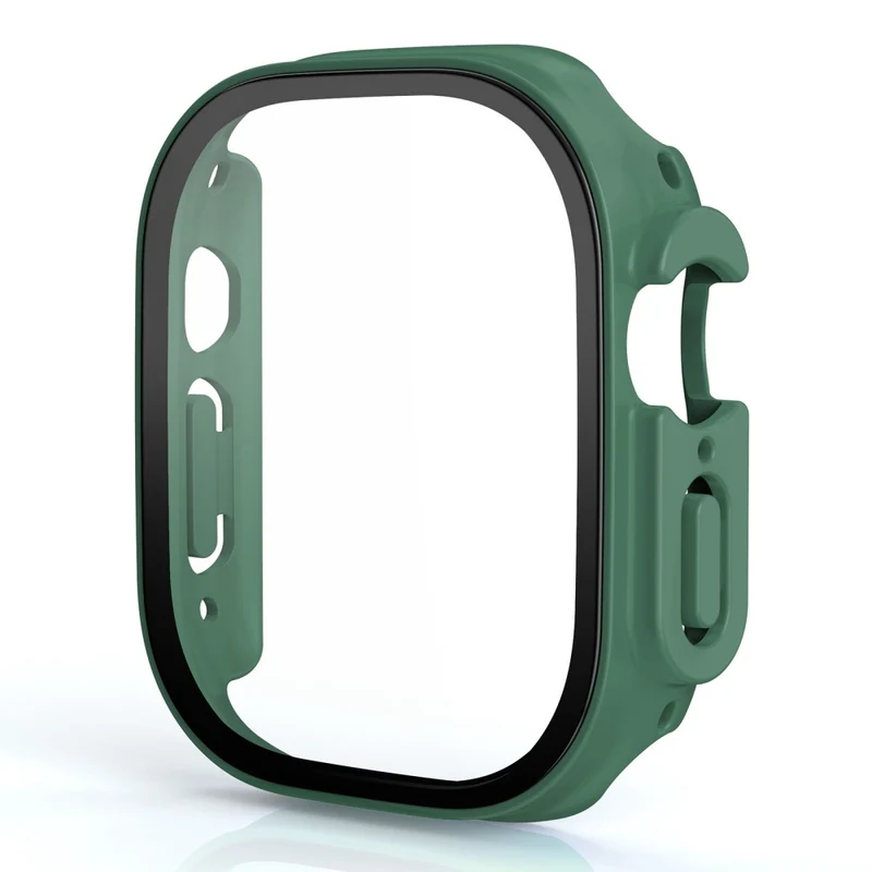 Stilvoll Apple Watch Ultra Hülle mit Displayschutz in Plastik und Gehärtetes Glas