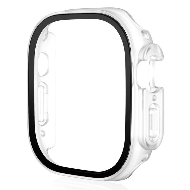 Stilvoll Apple Watch Ultra Hülle mit Displayschutz in Plastik und Gehärtetes Glas