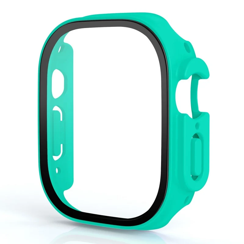 Stilvoll Apple Watch Ultra Hülle mit Displayschutz in Plastik und Gehärtetes Glas