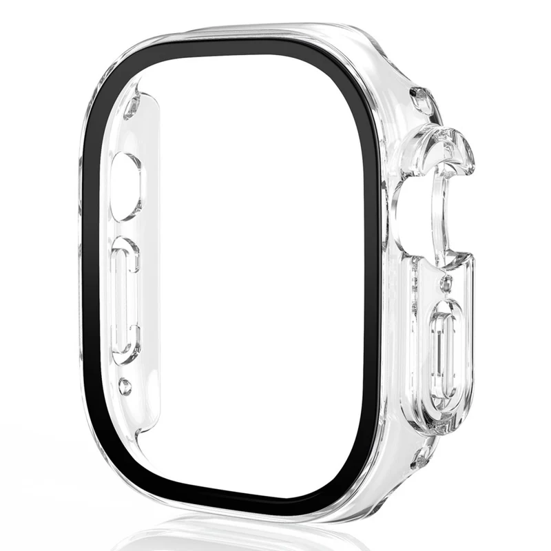 Stilvoll Apple Watch Ultra Hülle mit Displayschutz in Plastik und Gehärtetes Glas