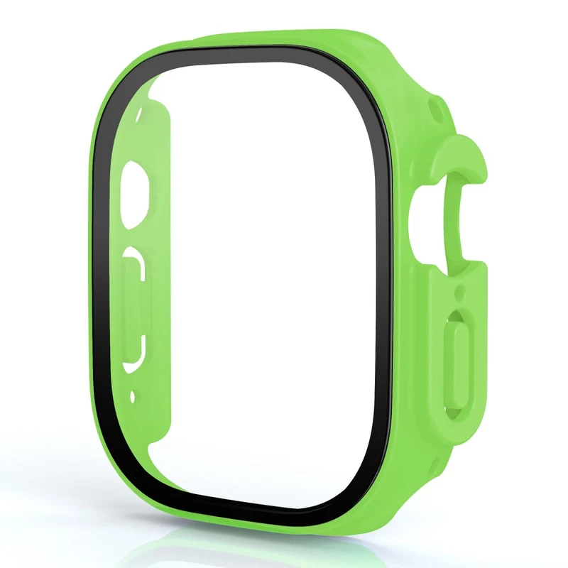 Stilvoll Apple Watch Ultra Hülle mit Displayschutz in Plastik und Gehärtetes Glas
