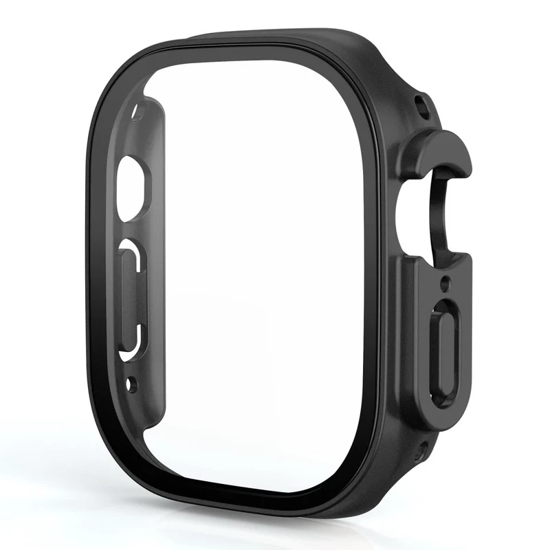 Stilvoll Apple Watch Ultra Hülle mit Displayschutz in Plastik und Gehärtetes Glas