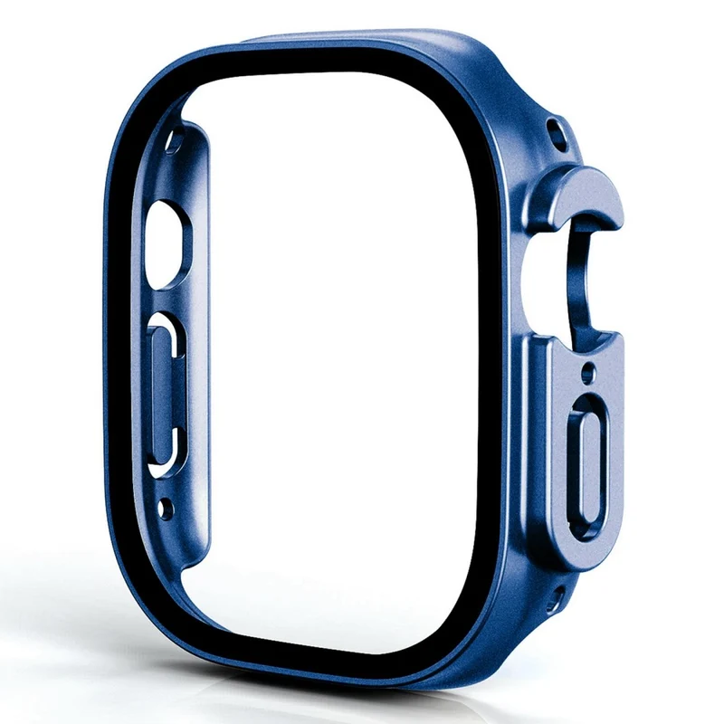 Stilvoll Apple Watch Ultra Hülle mit Displayschutz in Plastik und Gehärtetes Glas
