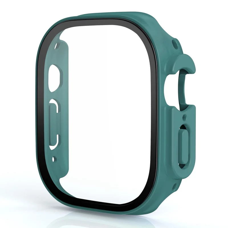 Stilvoll Apple Watch Ultra Hülle mit Displayschutz in Plastik und Gehärtetes Glas