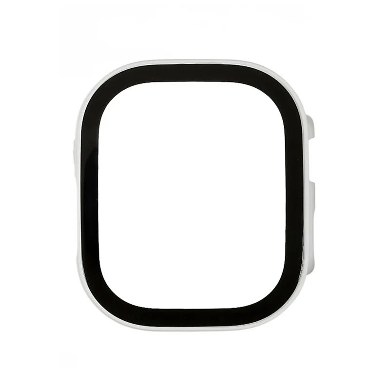 Stilvoll Apple Watch Ultra Hülle mit Displayschutz in Plastik und Gehärtetes Glas