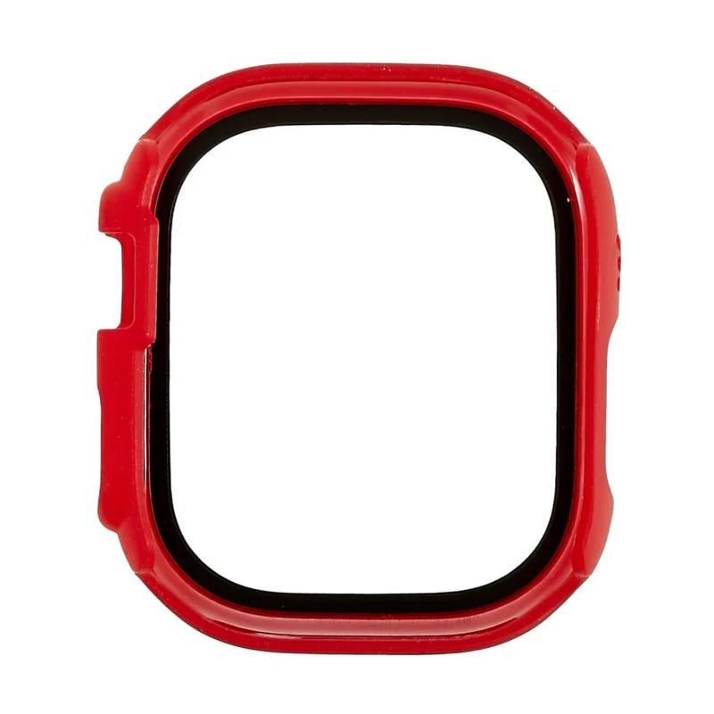 Stilvoll Apple Watch Ultra Hülle mit Displayschutz in Plastik und Gehärtetes Glas
