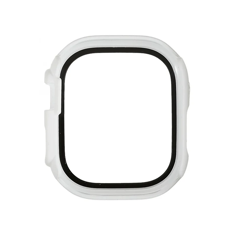 Stilvoll Apple Watch Ultra Hülle mit Displayschutz in Plastik und Gehärtetes Glas