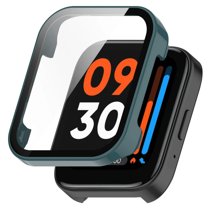 Mega Schön Realme Watch 3 Hülle mit Displayschutz in Plastik und Gehärtetes Glas