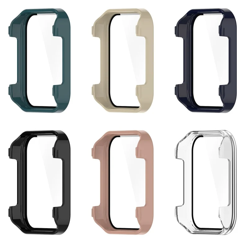 Mega Schön Realme Watch 3 Hülle mit Displayschutz in Plastik und Gehärtetes Glas