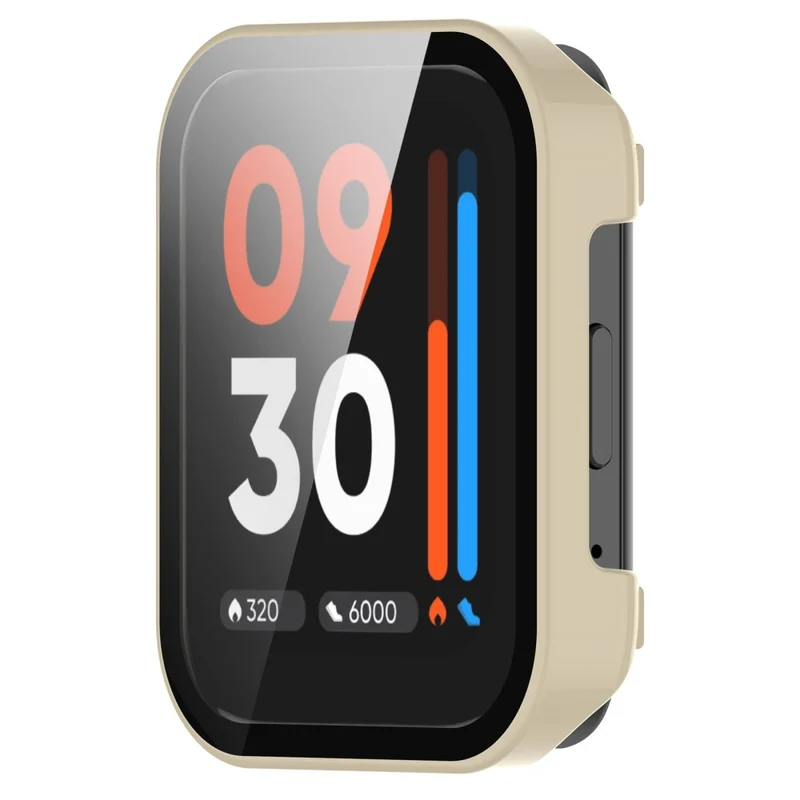 Mega Schön Realme Watch 3 Hülle mit Displayschutz in Plastik und Gehärtetes Glas