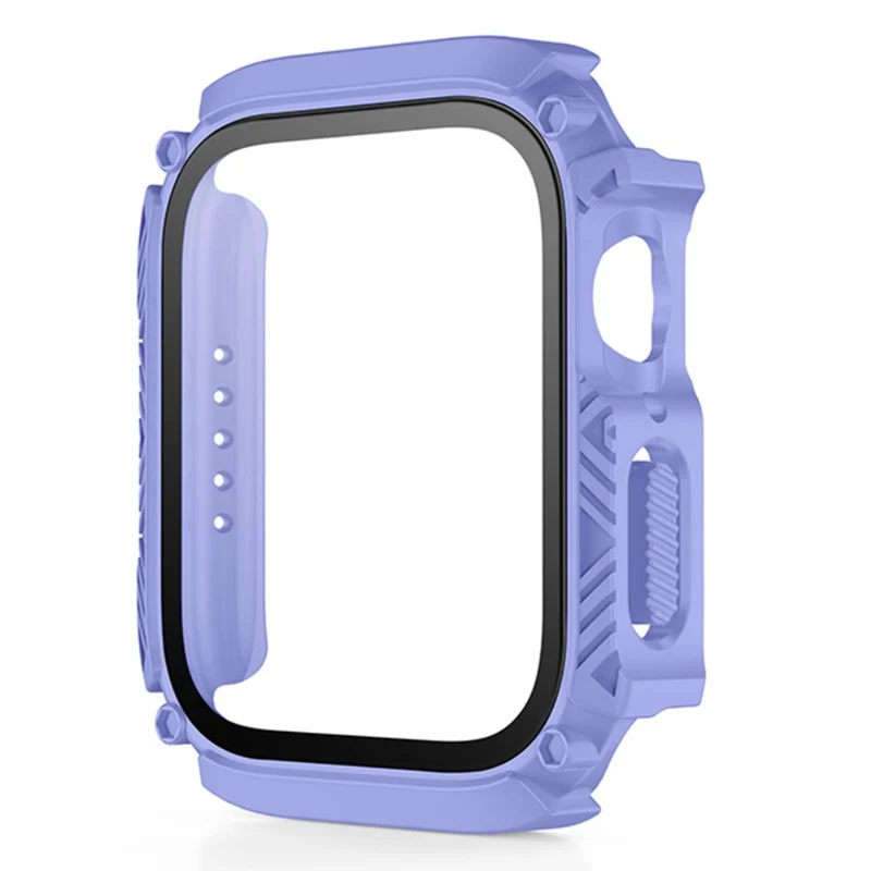 Absolut Modisch Apple Smartwatch Universell Hülle mit Displayschutz in Plastik und Gehärtetes Glas