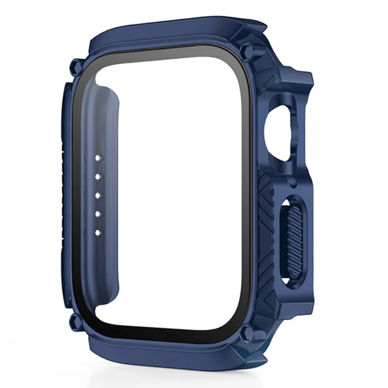 Absolut Modisch Apple Smartwatch Universell Hülle mit Displayschutz in Plastik und Gehärtetes Glas