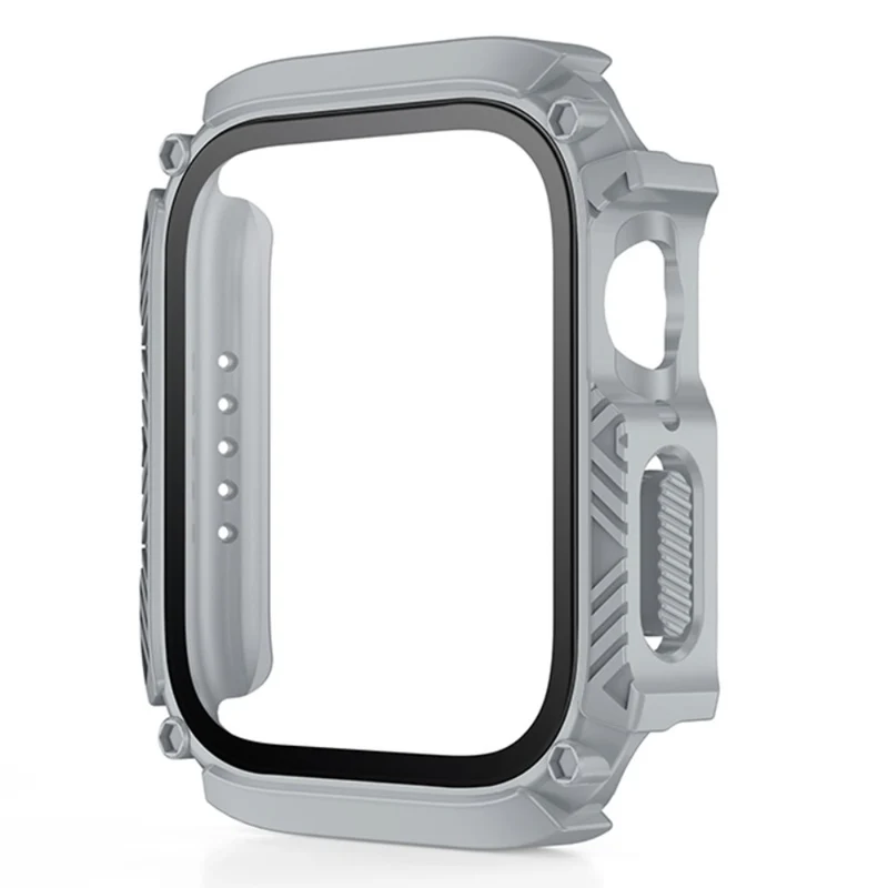 Absolut Modisch Apple Smartwatch Universell Hülle mit Displayschutz in Plastik und Gehärtetes Glas