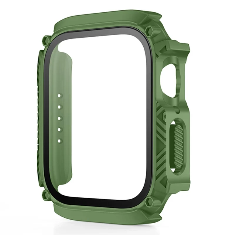 Absolut Modisch Apple Smartwatch Universell Hülle mit Displayschutz in Plastik und Gehärtetes Glas