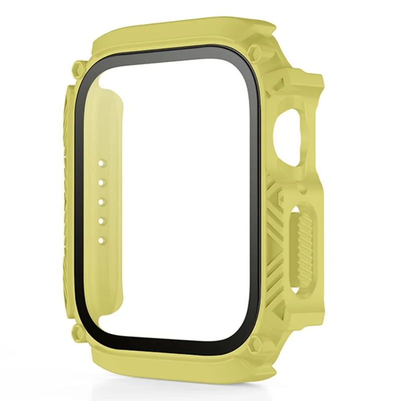 Absolut Modisch Apple Smartwatch Universell Hülle mit Displayschutz in Plastik und Gehärtetes Glas