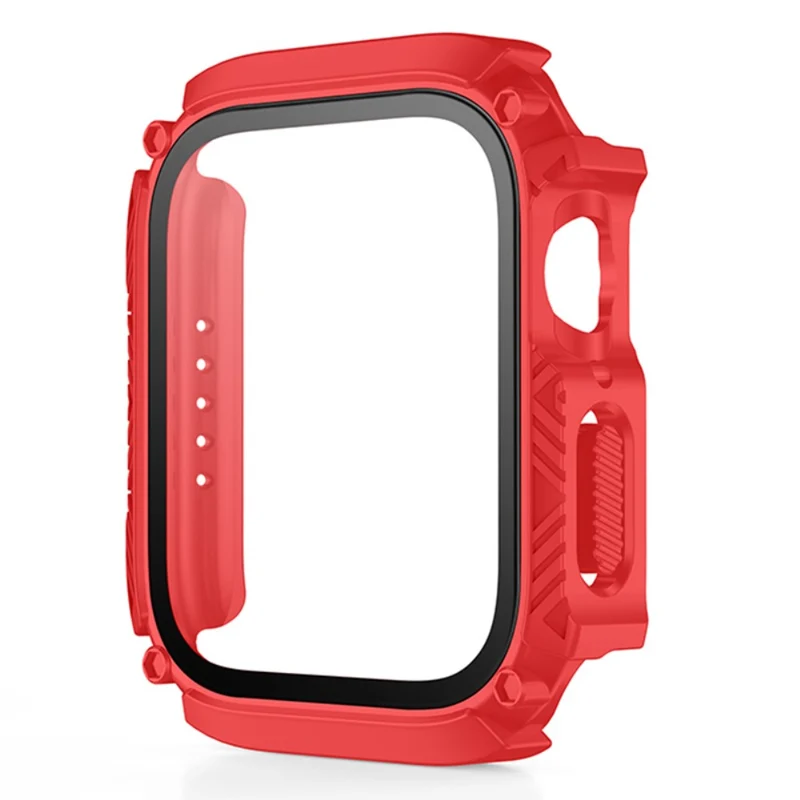 Absolut Modisch Apple Smartwatch Universell Hülle mit Displayschutz in Plastik und Gehärtetes Glas