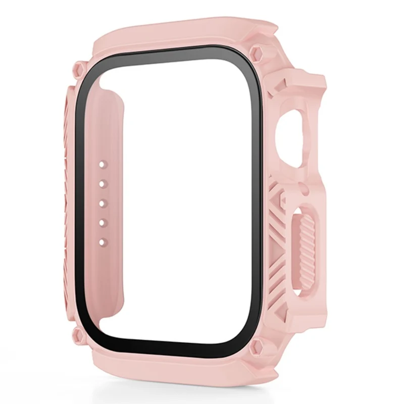 Absolut Modisch Apple Smartwatch Universell Hülle mit Displayschutz in Plastik und Gehärtetes Glas