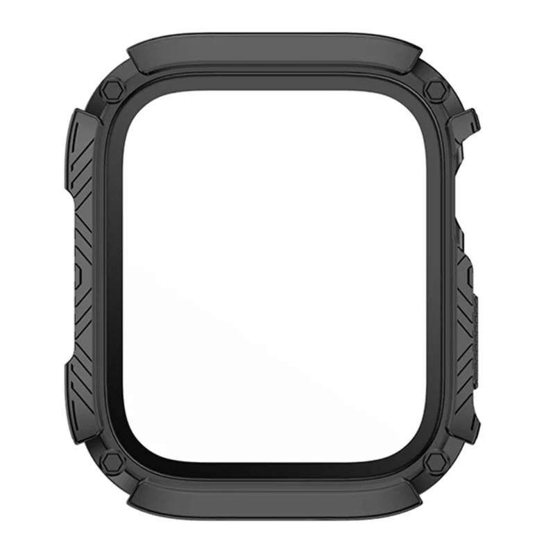 Absolut Modisch Apple Smartwatch Universell Hülle mit Displayschutz in Plastik und Gehärtetes Glas