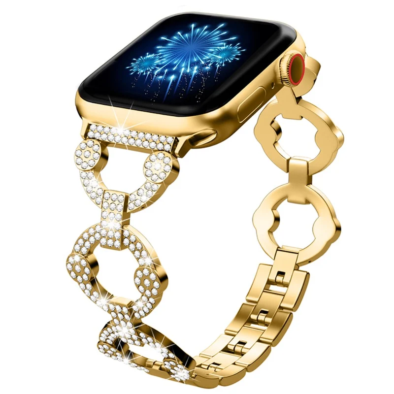 Absolut ordentlich Universell Apple Strass und Glas armband