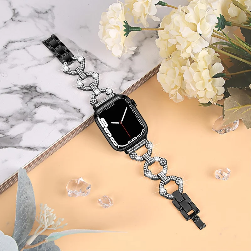 Absolut ordentlich Universell Apple Strass und Glas armband