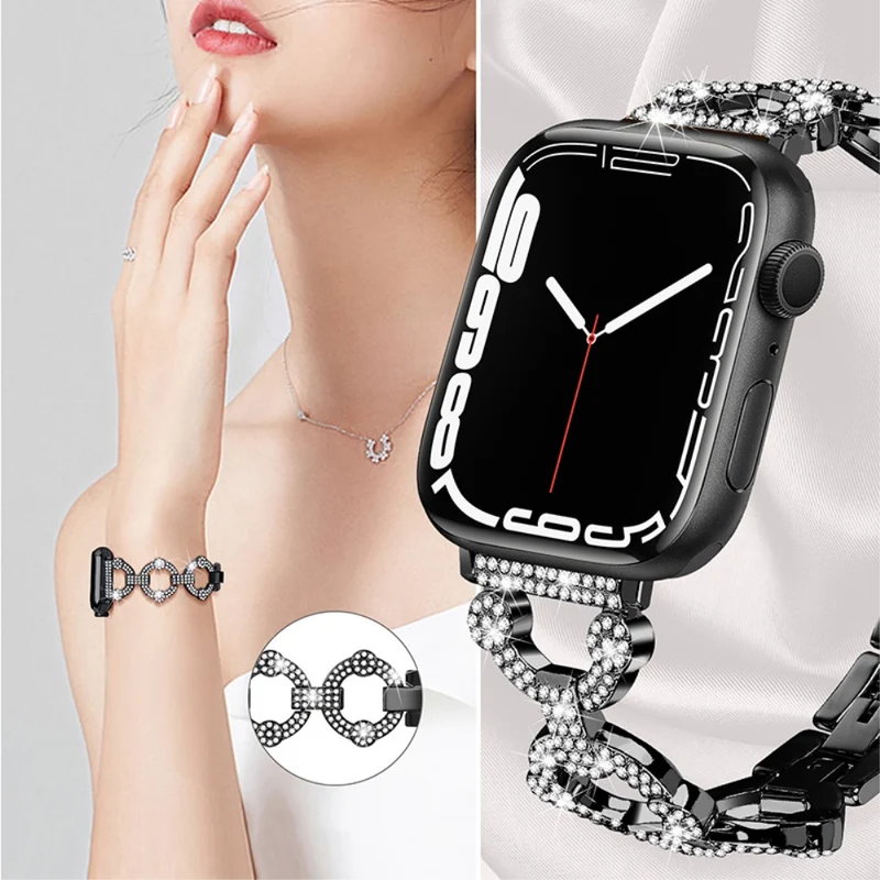 Mega gut Universell Apple Strass und Glas armband