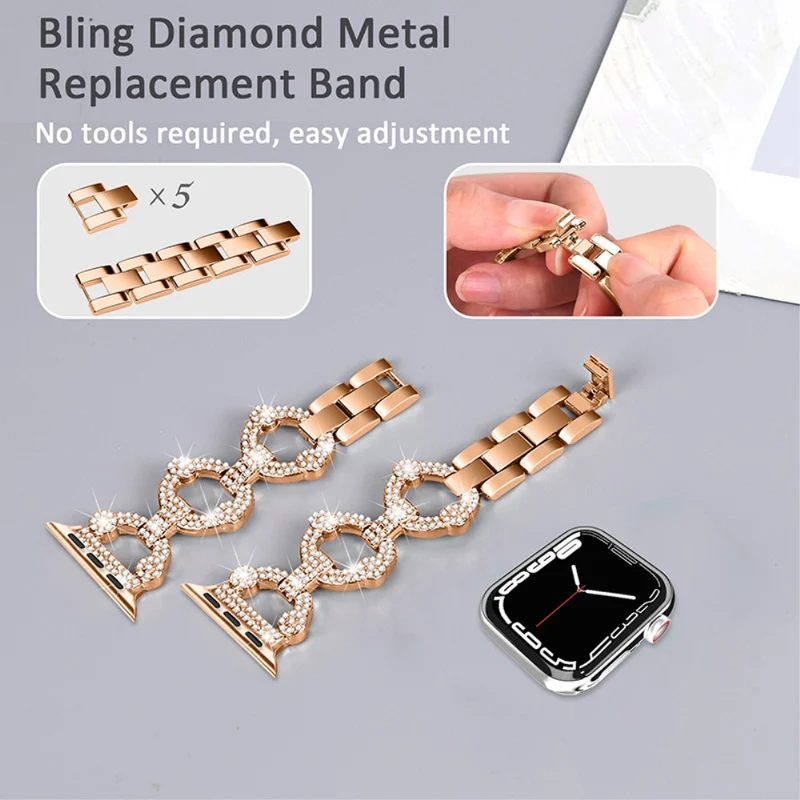 Mega gut Universell Apple Strass und Glas armband