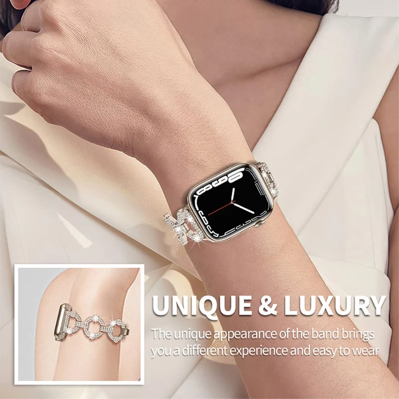 Mega gut Universell Apple Strass und Glas armband