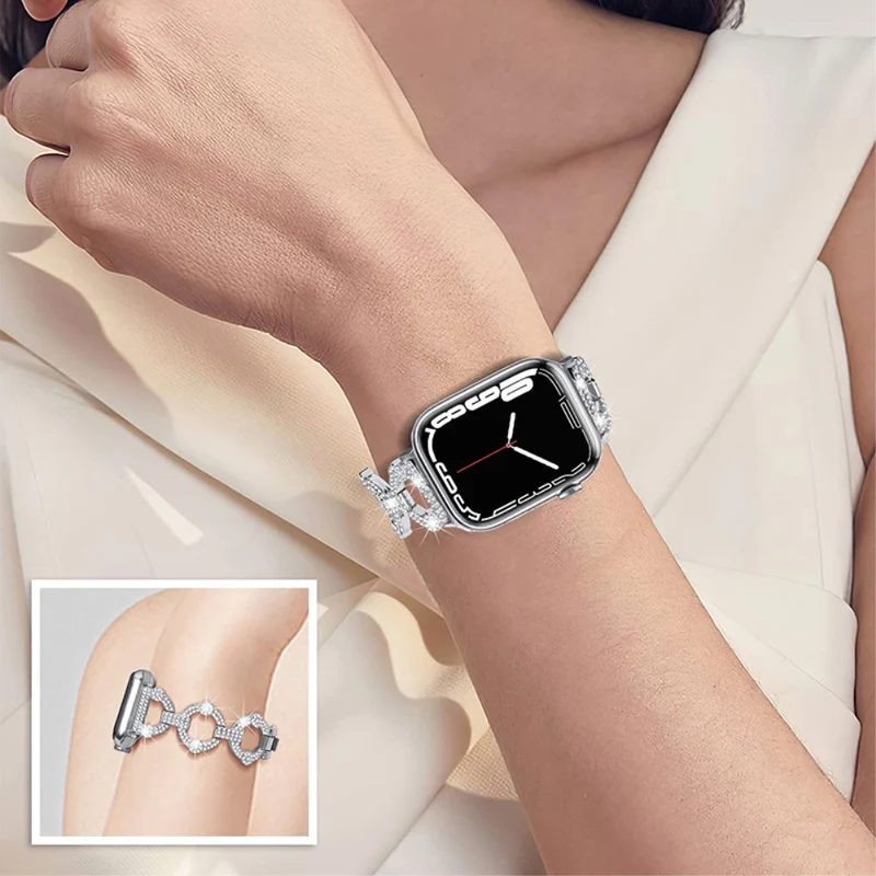 Mega gut Universell Apple Strass und Glas armband
