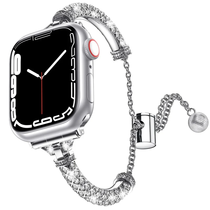 Mega stylisch Universell Apple Metall und Strass armband