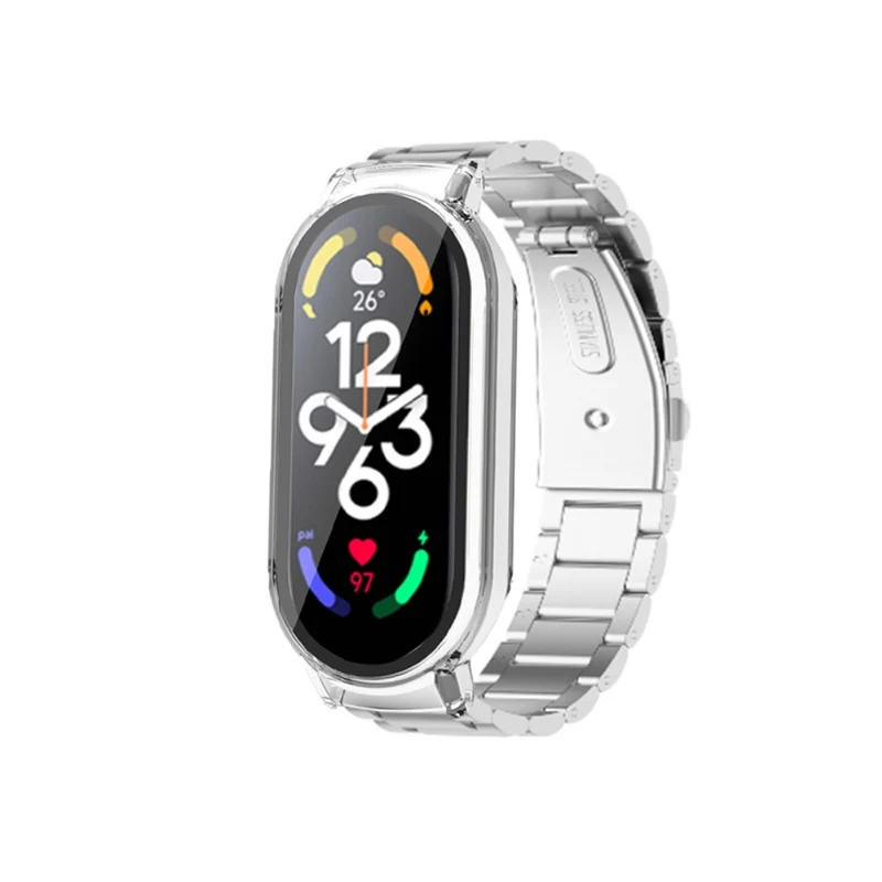 Wirklich schön Xiaomi Mi Band 7 Metall und Glas armband