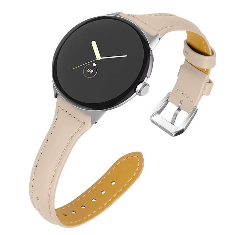 Ausgezeichnet Google Pixel Watch Echtes Leder armband