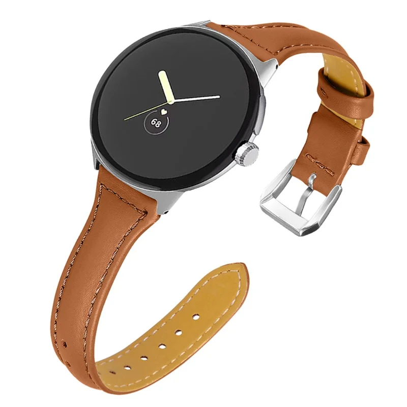 Ausgezeichnet Google Pixel Watch Echtes Leder armband