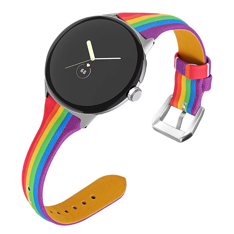 Ausgezeichnet Google Pixel Watch Echtes Leder armband