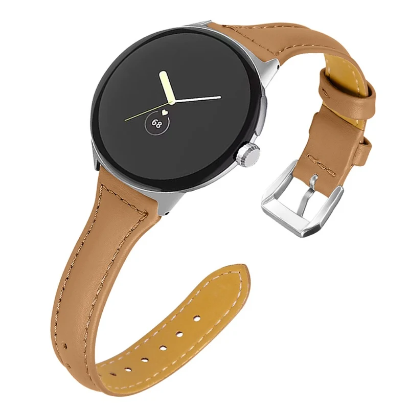 Ausgezeichnet Google Pixel Watch Echtes Leder armband