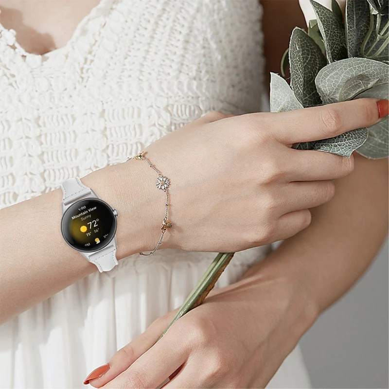 Ausgezeichnet Google Pixel Watch Echtes Leder armband