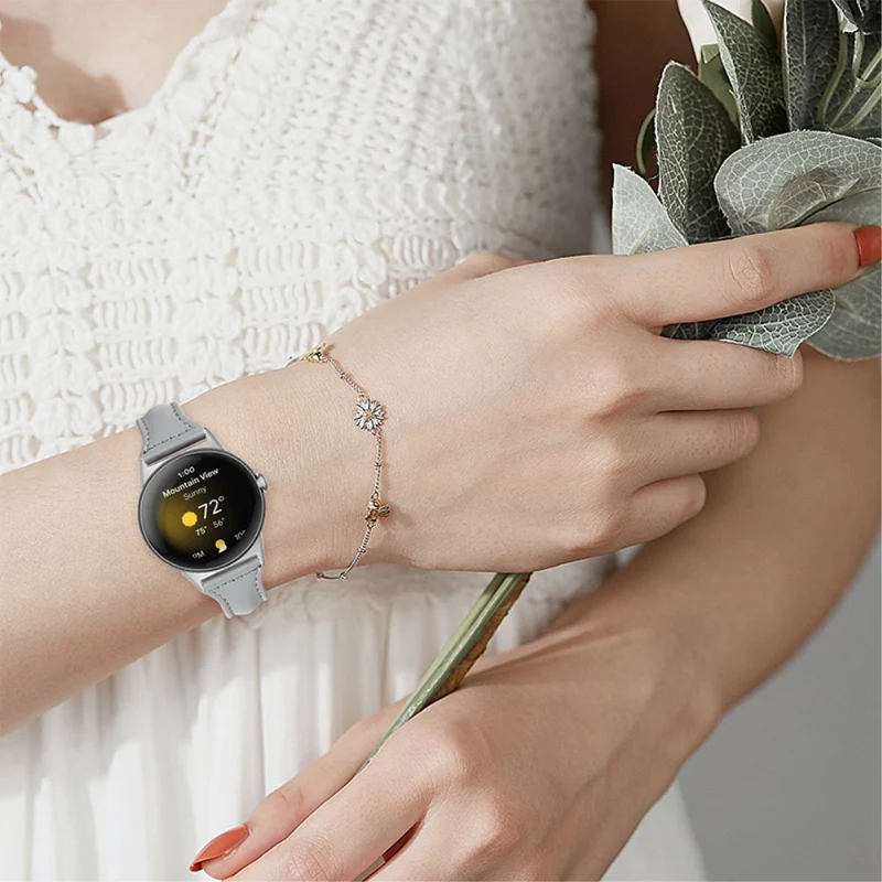 Ausgezeichnet Google Pixel Watch Echtes Leder armband