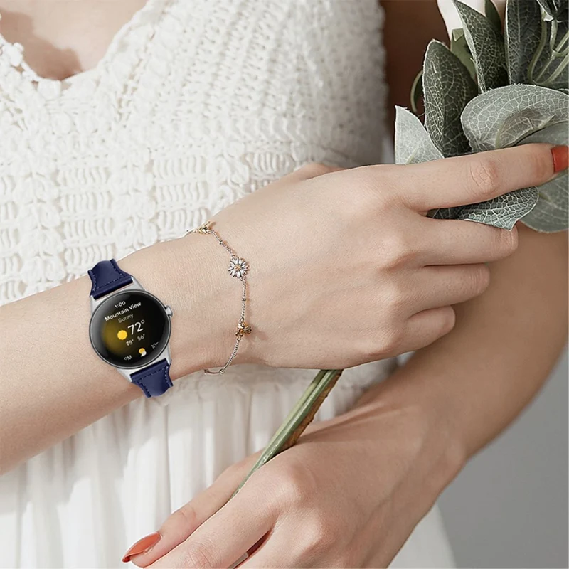 Ausgezeichnet Google Pixel Watch Echtes Leder armband