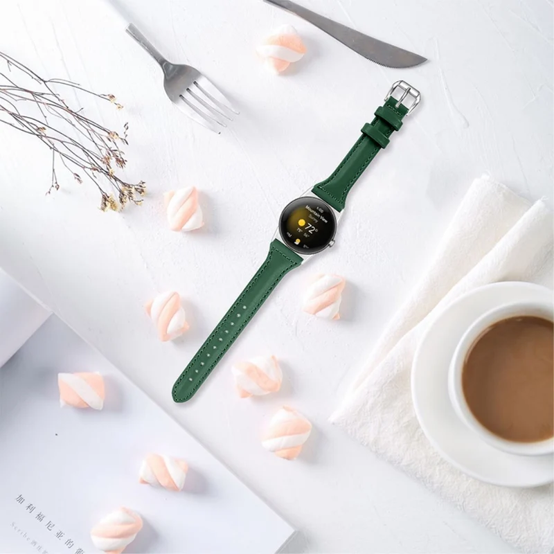 Ausgezeichnet Google Pixel Watch Echtes Leder armband