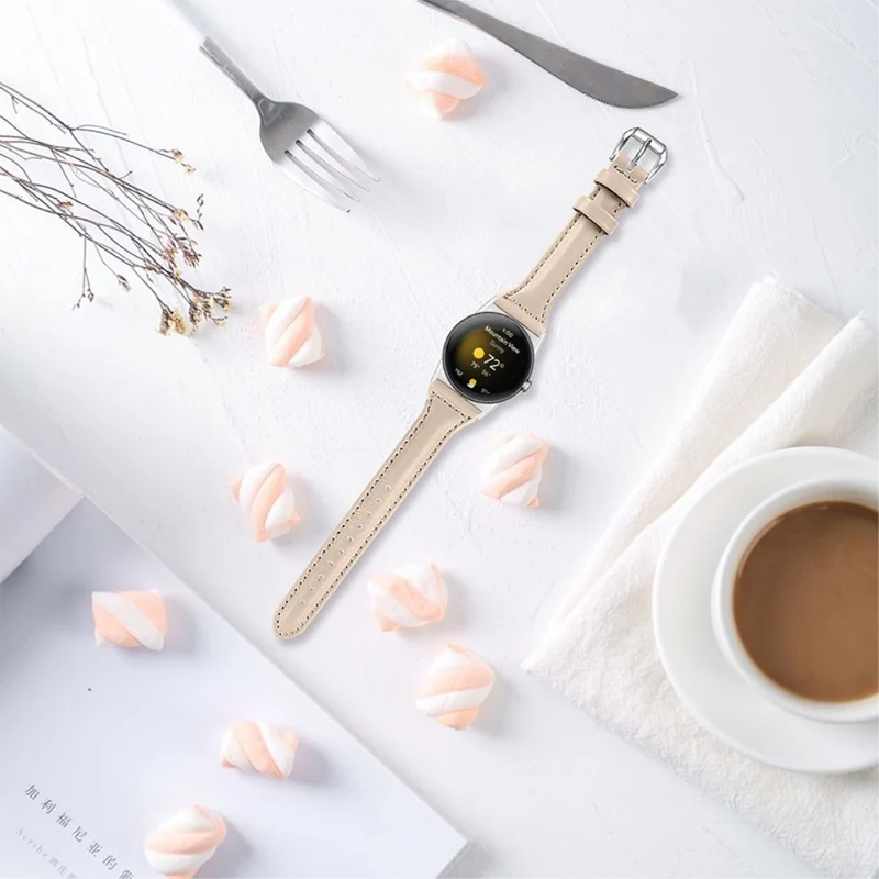 Ausgezeichnet Google Pixel Watch Echtes Leder armband