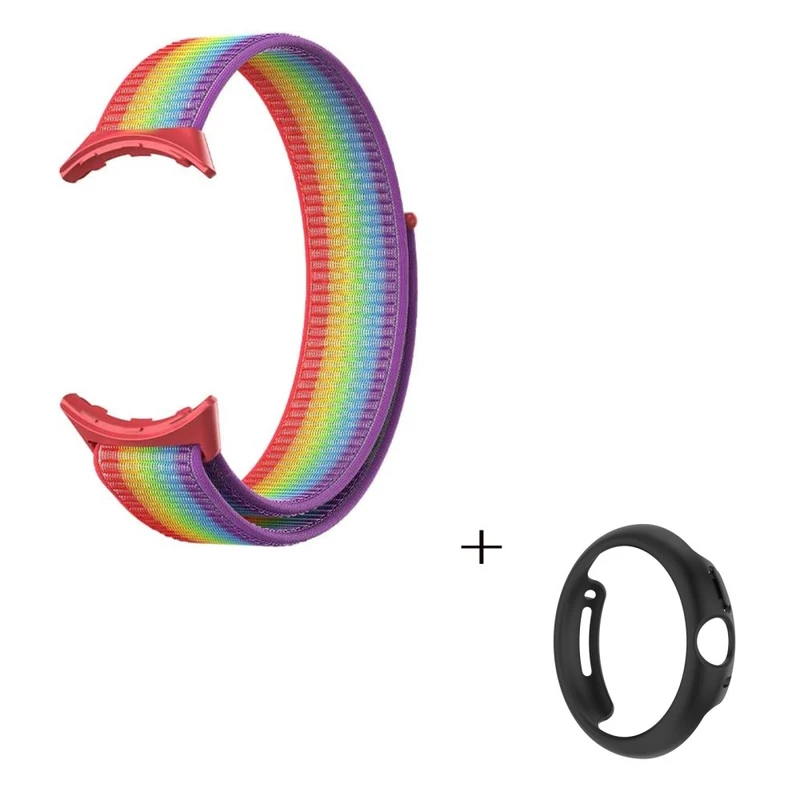 Schön Google Pixel Watch Plastik und Textil / Nylon armband