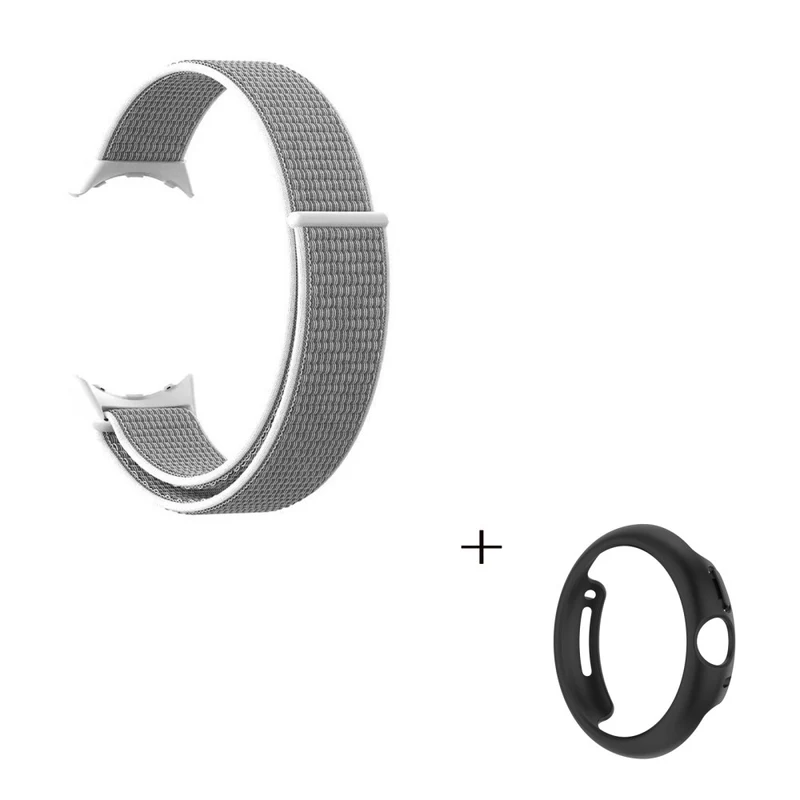 Schön Google Pixel Watch Plastik und Textil / Nylon armband