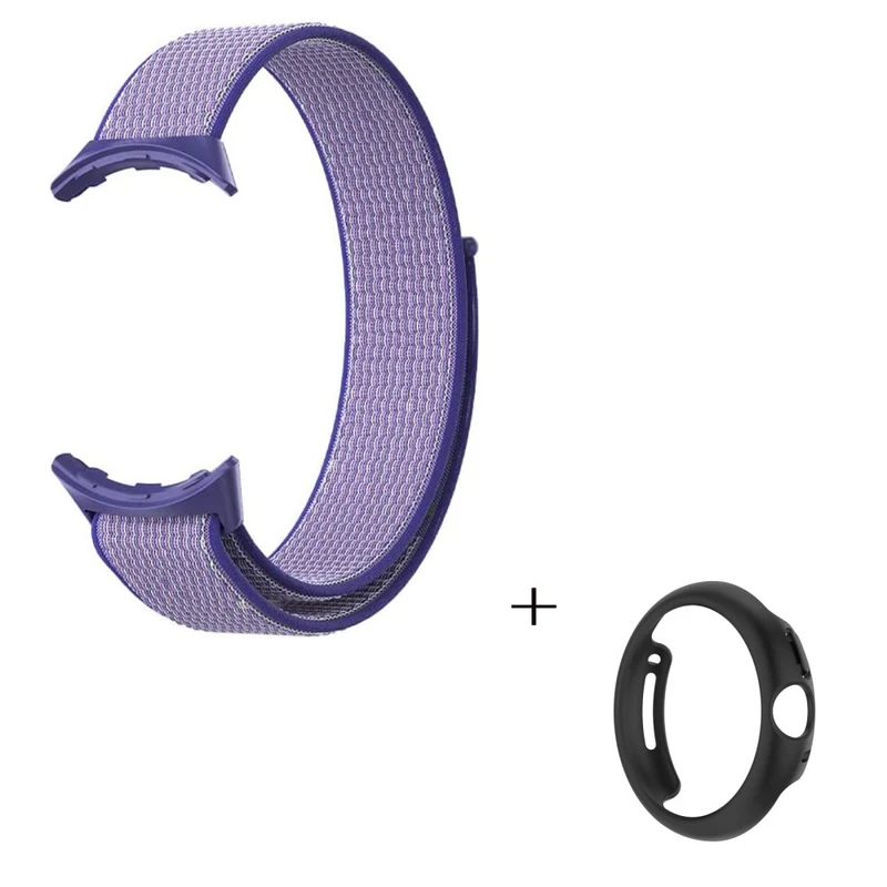 Schön Google Pixel Watch Plastik und Textil / Nylon armband