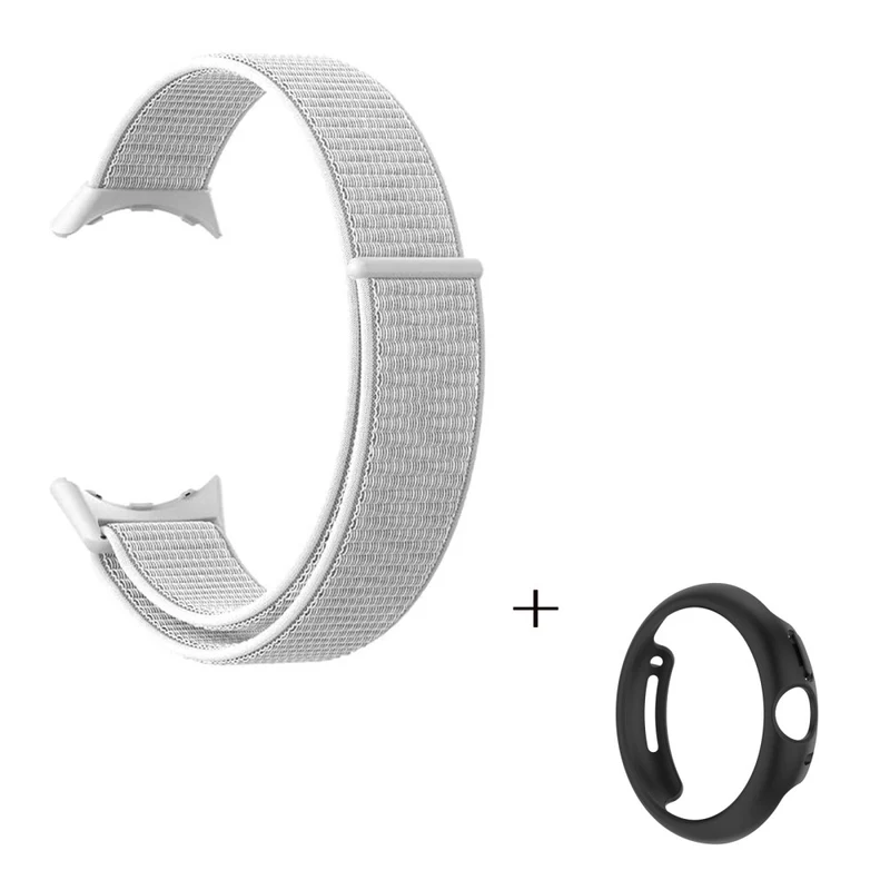 Schön Google Pixel Watch Plastik und Textil / Nylon armband