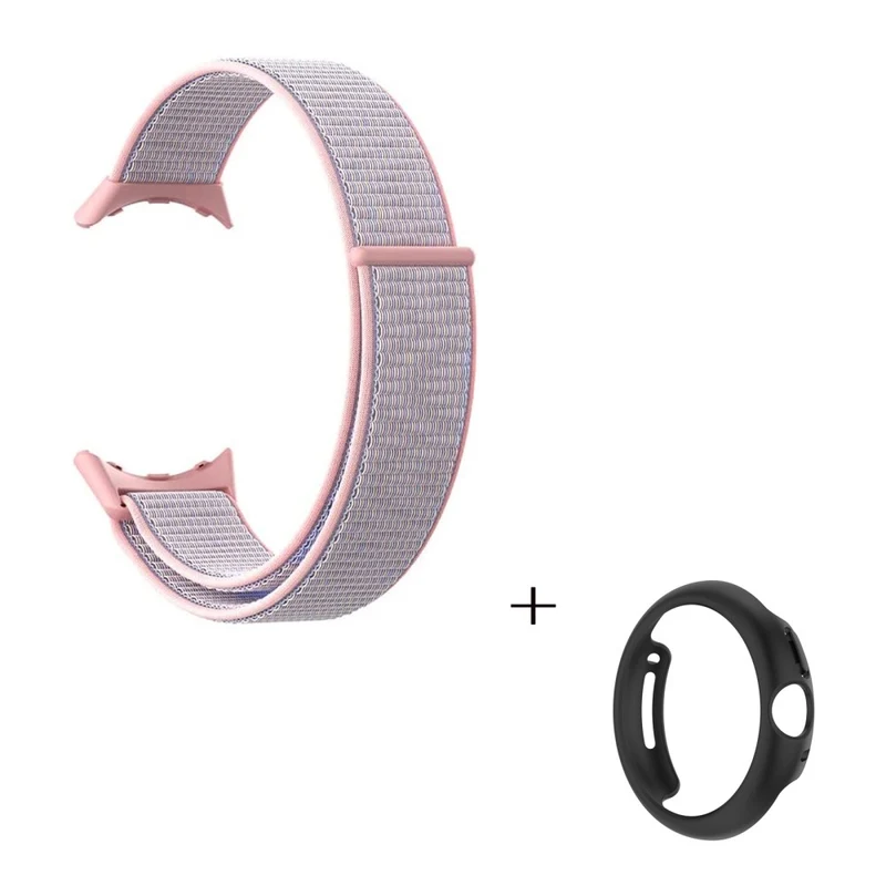 Schön Google Pixel Watch Plastik und Textil / Nylon armband