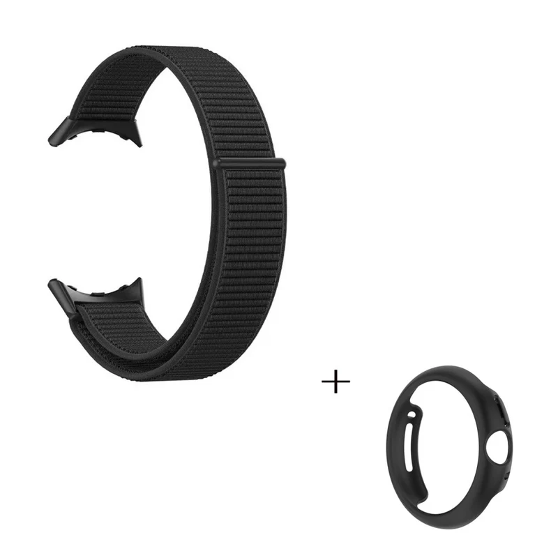 Schön Google Pixel Watch Plastik und Textil / Nylon armband