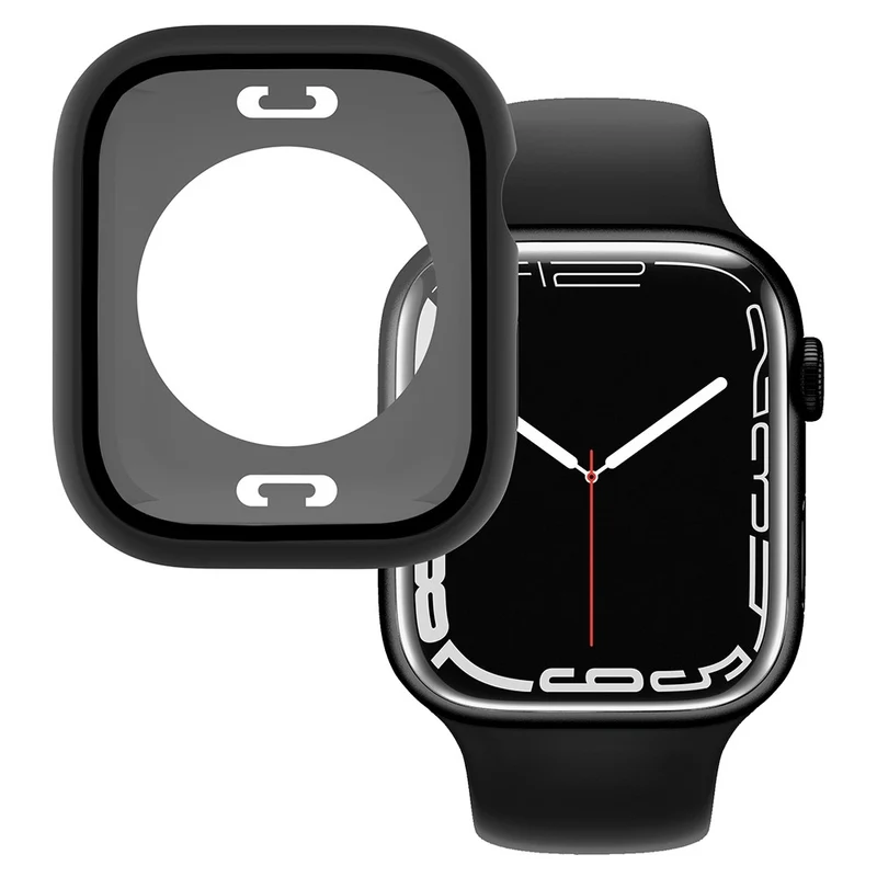 Apple Watch Series 7 45mm Elegant Plastik und Glas Bumper