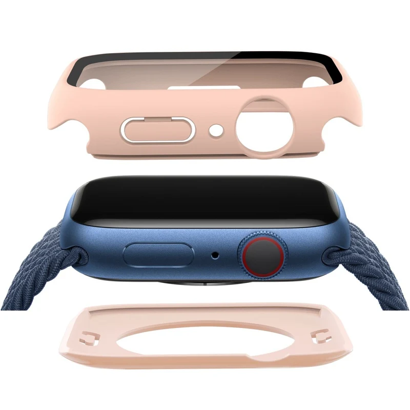 Apple Watch Series 7 45mm Elegant Plastik und Glas Bumper
