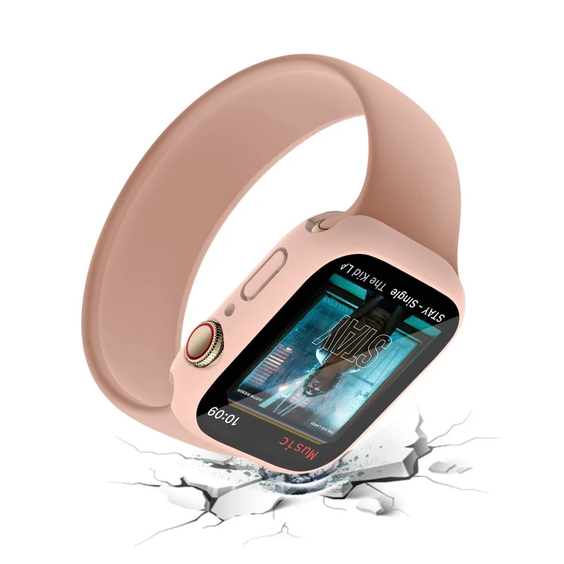 Apple Watch Series 7 45mm Elegant Plastik und Glas Bumper