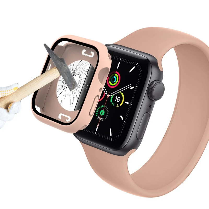 Apple Watch Series 7 45mm Elegant Plastik und Glas Bumper
